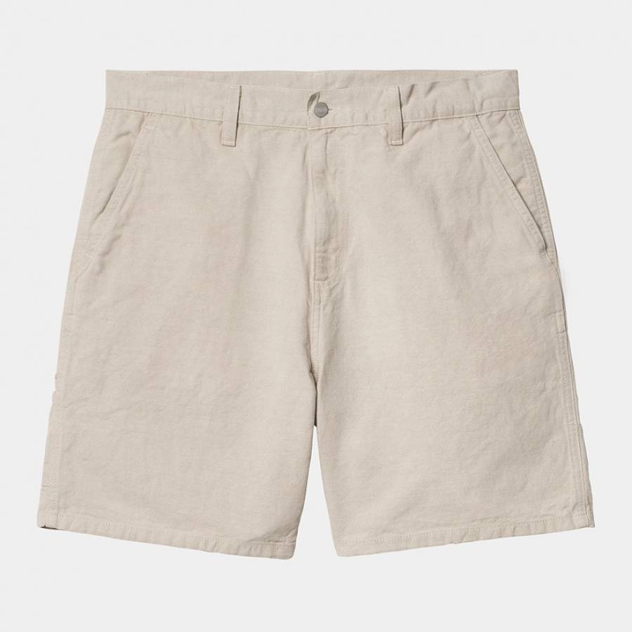 Carhartt WIP Walter Single Knee Short - Black (Rinsed)