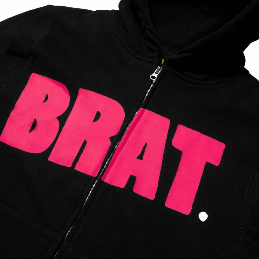 Carpet Company Brat Logo Zip Hoodie - Black