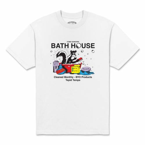 Come Sundown Bath House T-Shirt - White