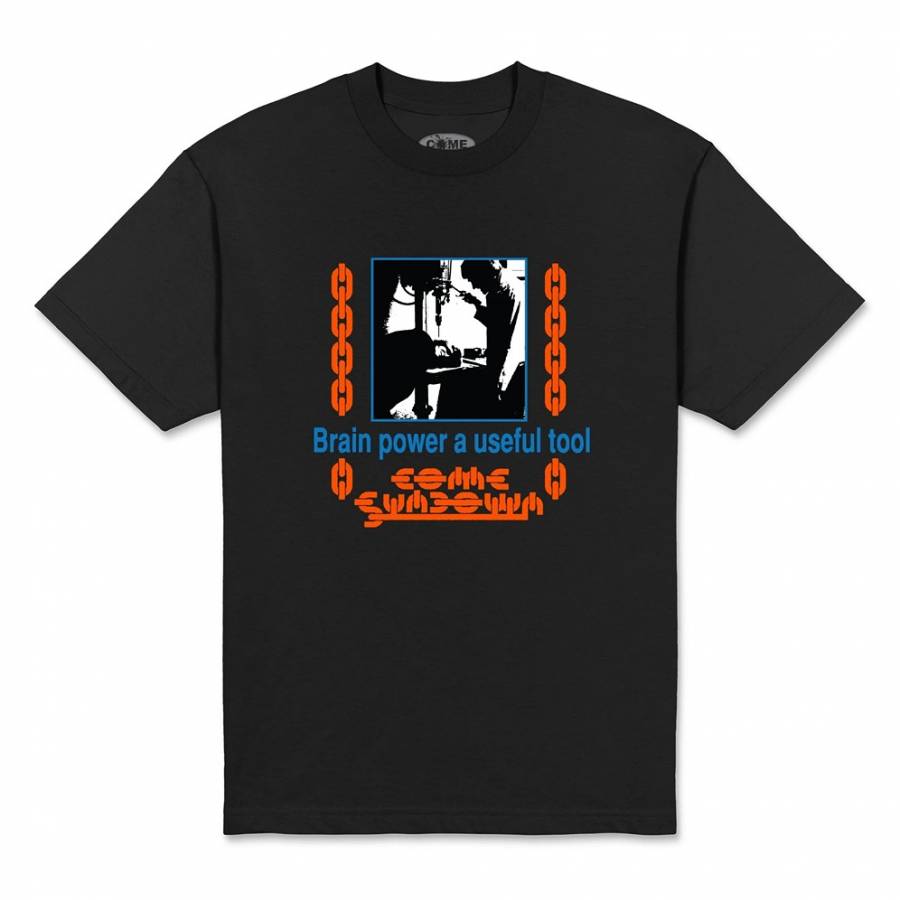 Come Sundown Brain Power S/S T-Shirt - Black