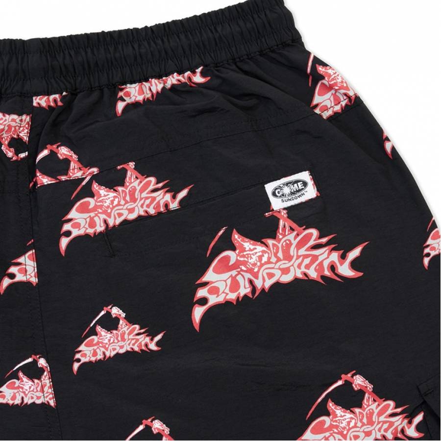 Come Sundown Looming Boardshorts - Black