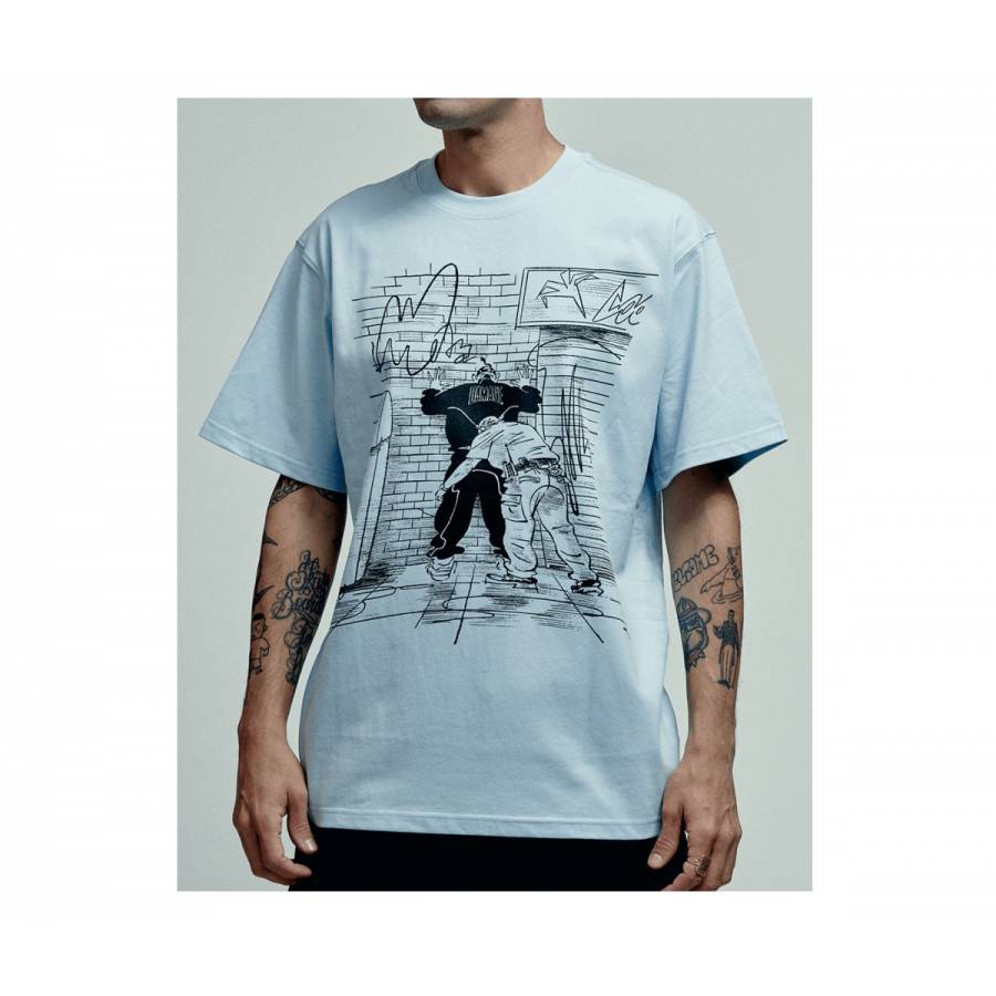 Damage Busted T-Shirt - Baby Blue