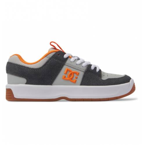 DC Shoes Kids Lynx Leather Shoes - Grey / Grey / Orange