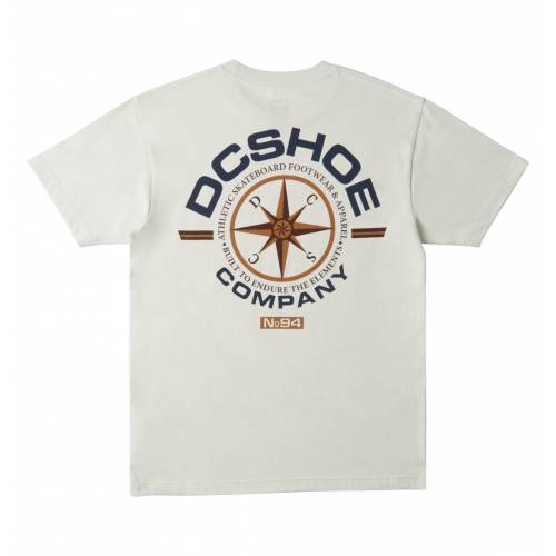 DC Shoes No 94 Worker Compass T-Shirt - Lily White