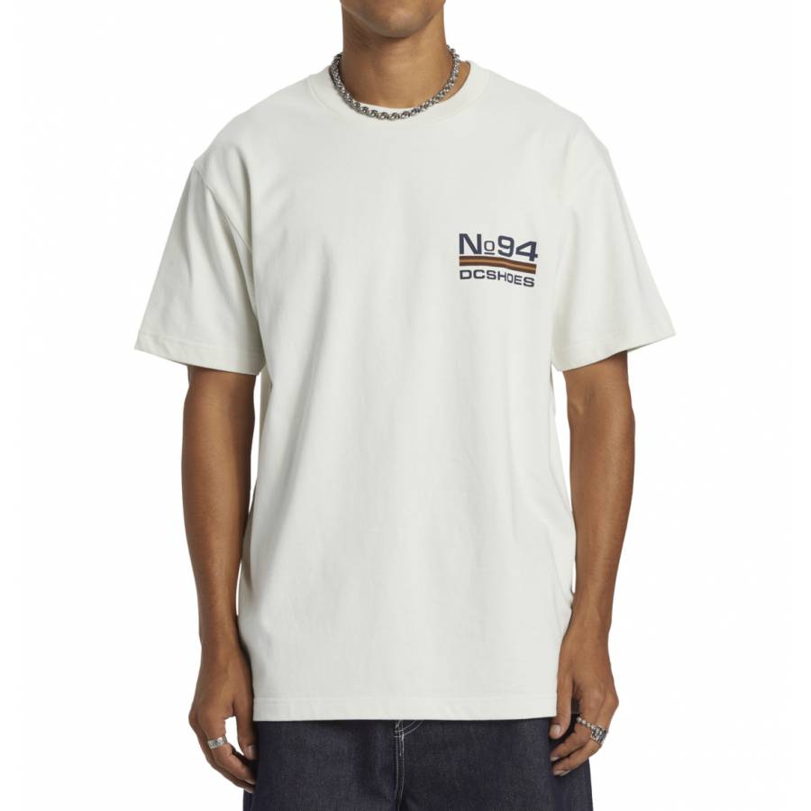 DC Shoes No 94 Worker Compass T-Shirt - Lily White