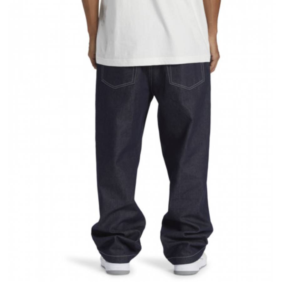 DC Shoes Worker Baggy Jeans - Raw Indigo