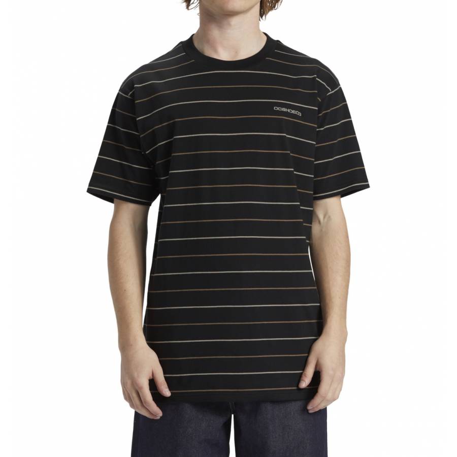 DC Shoes Lowstate Stripe T-Shirt - Pirate Black