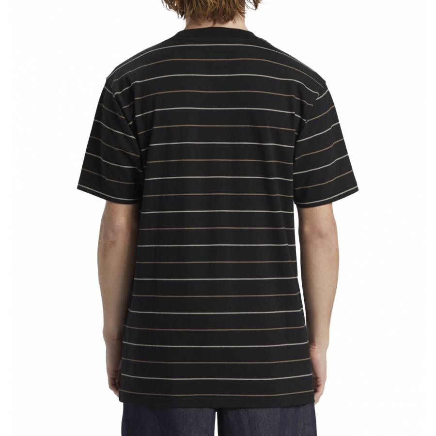 DC Shoes Lowstate Stripe T-Shirt - Pirate Black