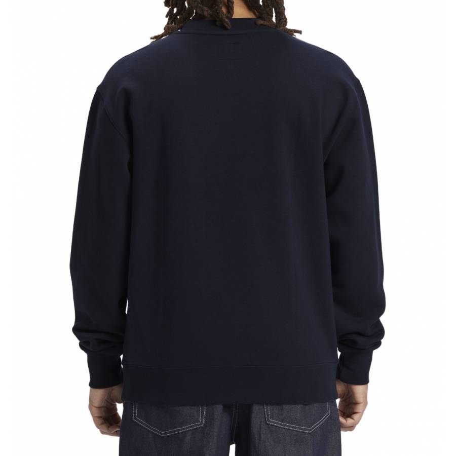 DC Shoes Static 94 Pullover Sweatshirt - Navy Blazer
