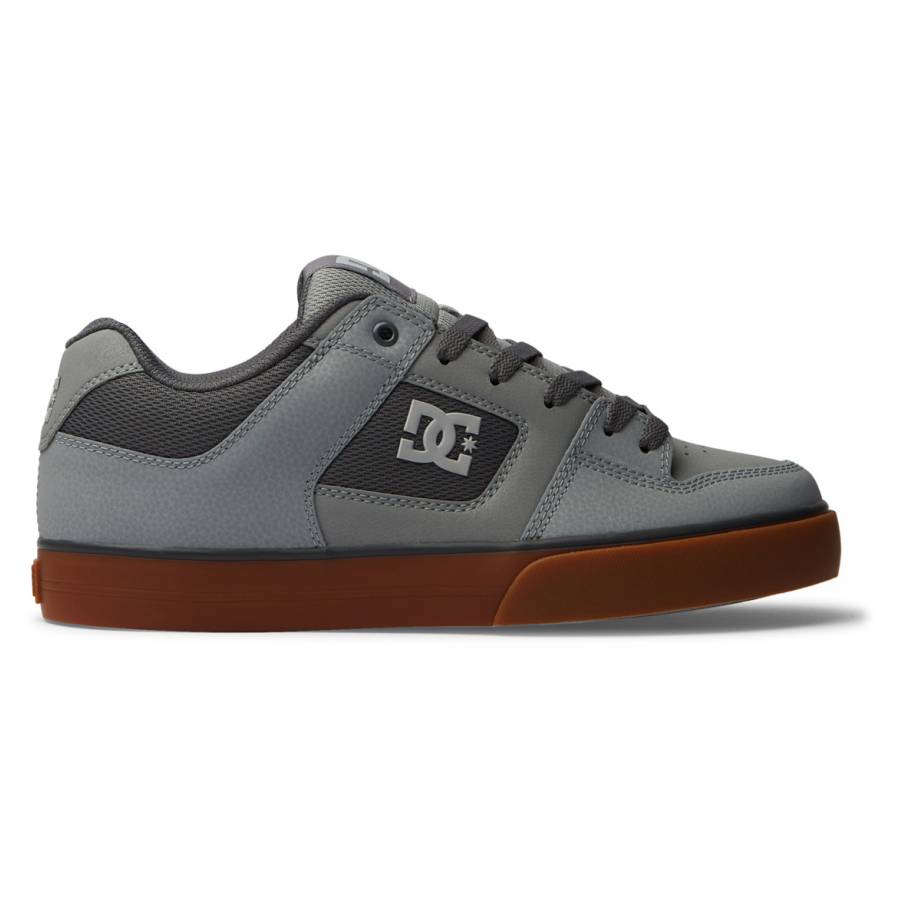 DC Shoes Pure Leather Shoes - Carbon / Gum