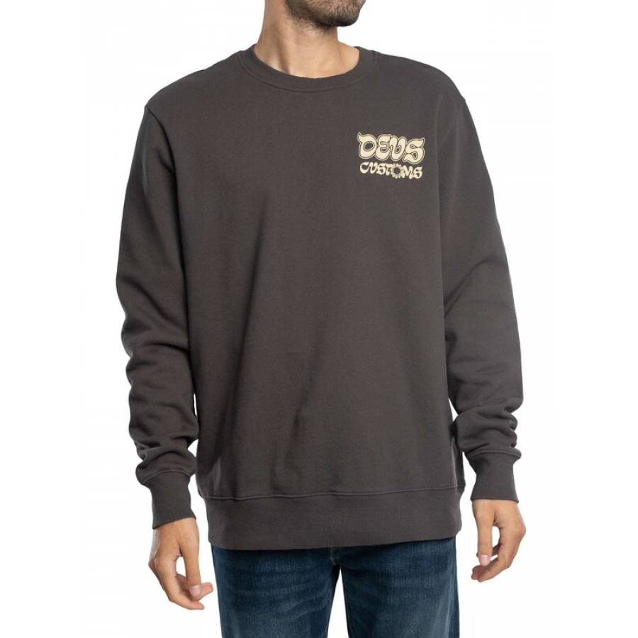 Deus Ex Machina Rinse Wash Crewneck - Anthracite