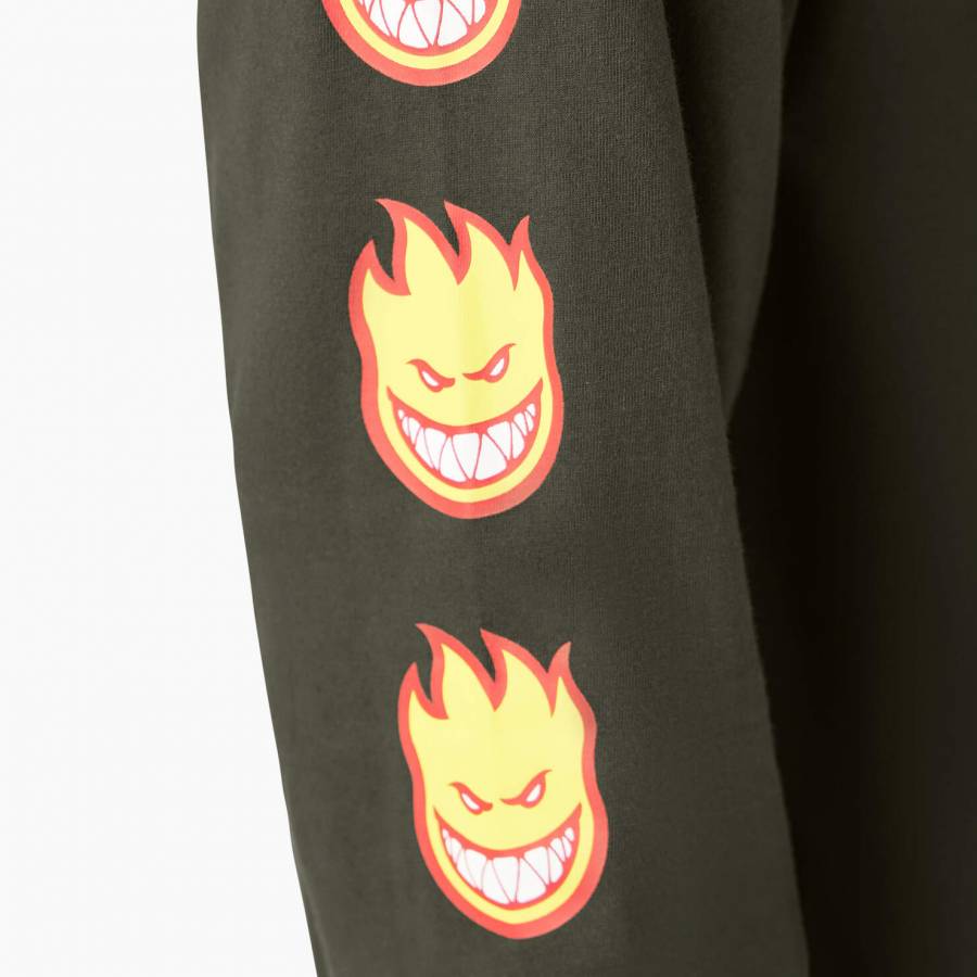 Dickies X Spitfire Long Sleeve T-Shirt - Olive Green