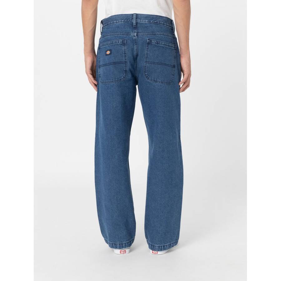 Dickies Double Knee Denim Pants - Classic Blue