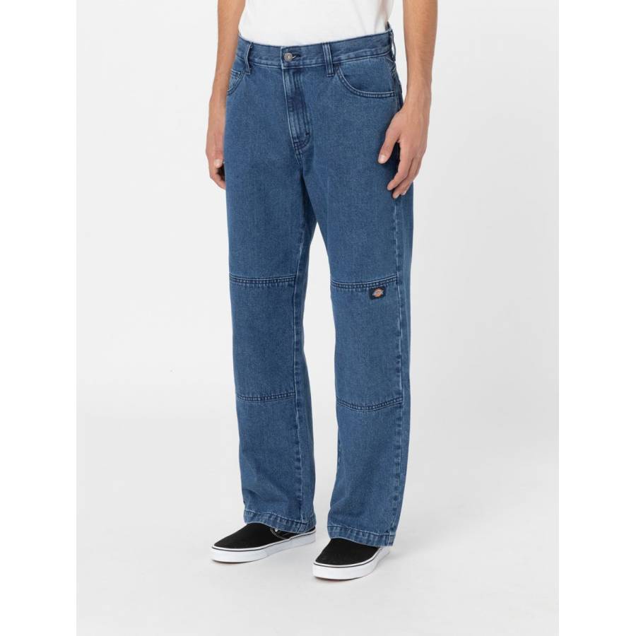 Dickies Double Knee Denim Pants - Classic Blue