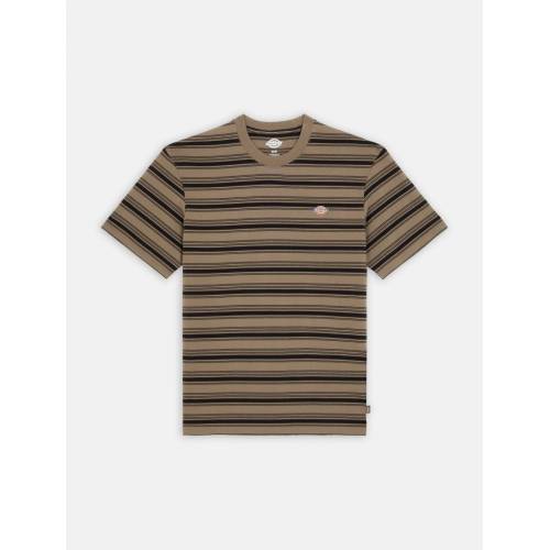 Dickies Stevensville Stripe T-Shirt - Mushroom