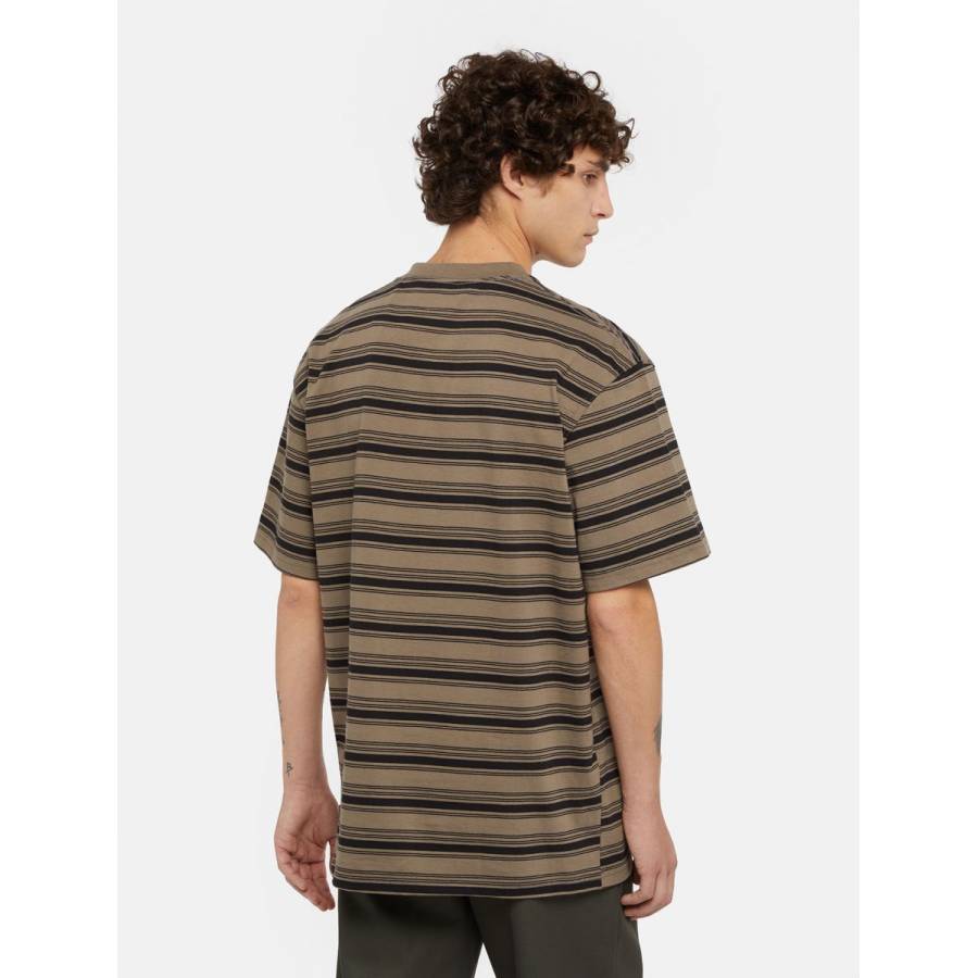 Dickies Stevensville Stripe T-Shirt - Mushroom