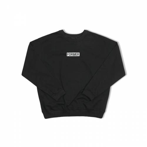 Former Legacy Plate Crewneck - Black