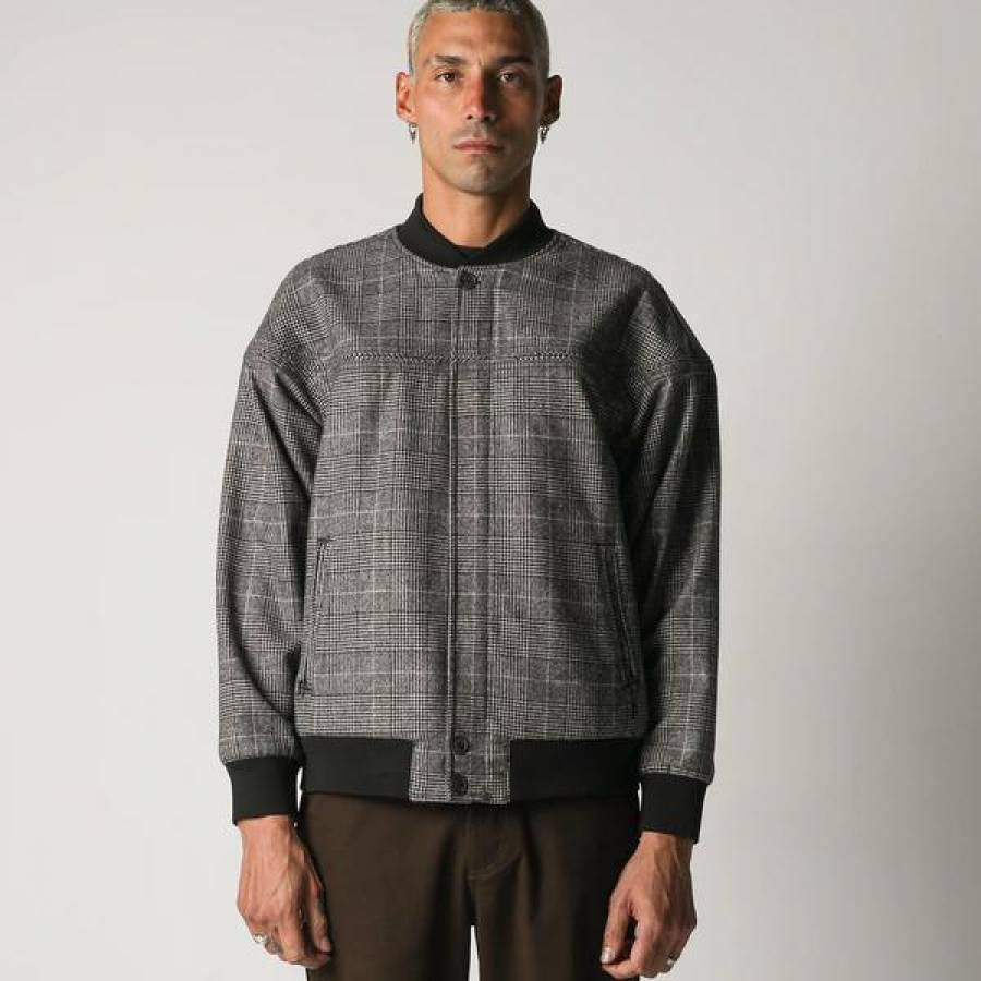 Former VT Check Bomber Jacket - Grey Check