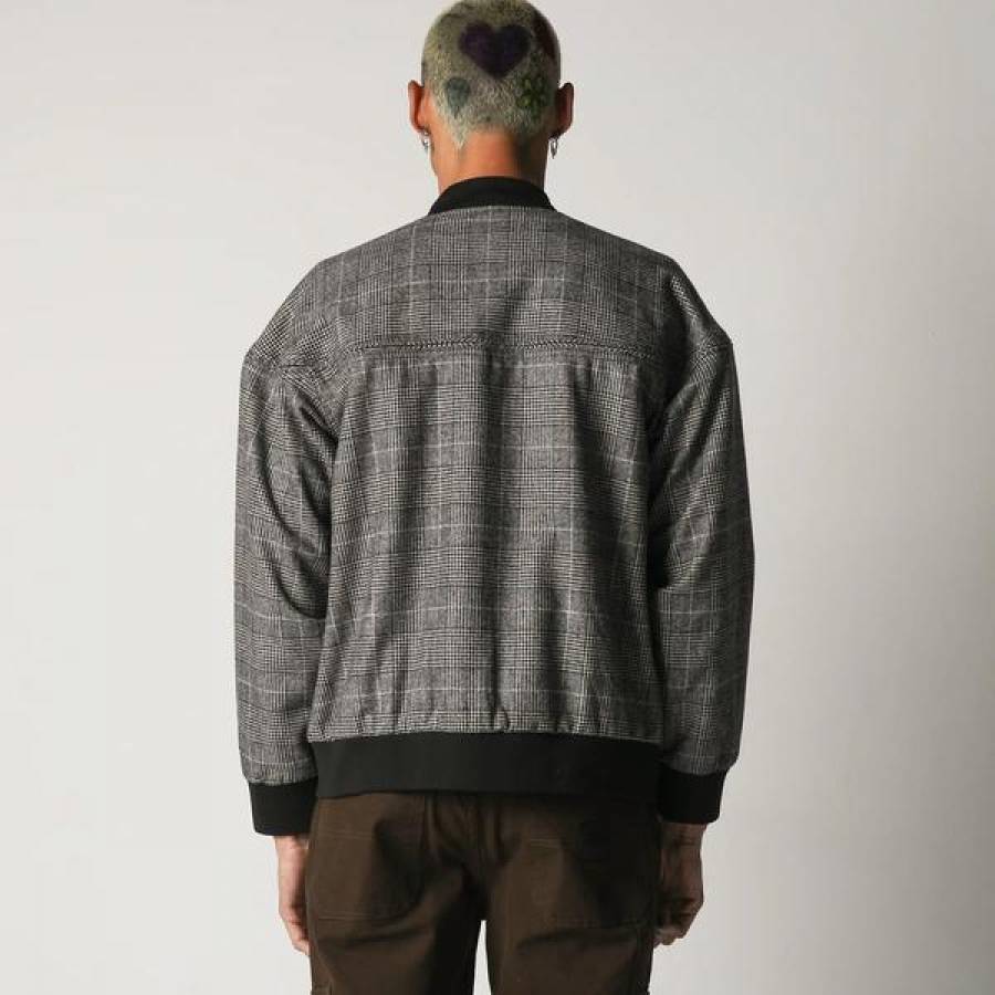 Former VT Check Bomber Jacket - Grey Check