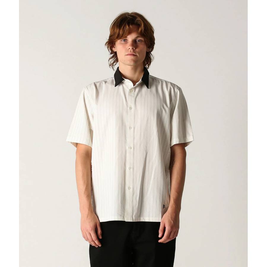 Former Vivian Pinstripe SS Shirt - White