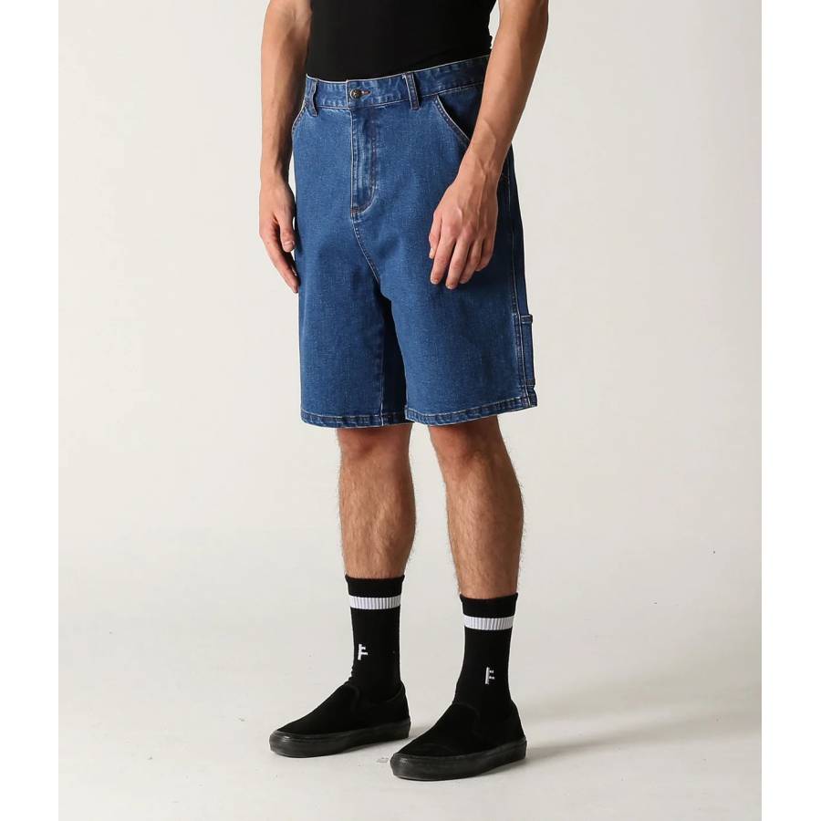 Former Distend Denim Walkshort - Dark Blue Denim
