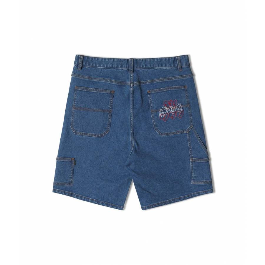 Former Distend Denim Walkshort - Dark Blue Denim