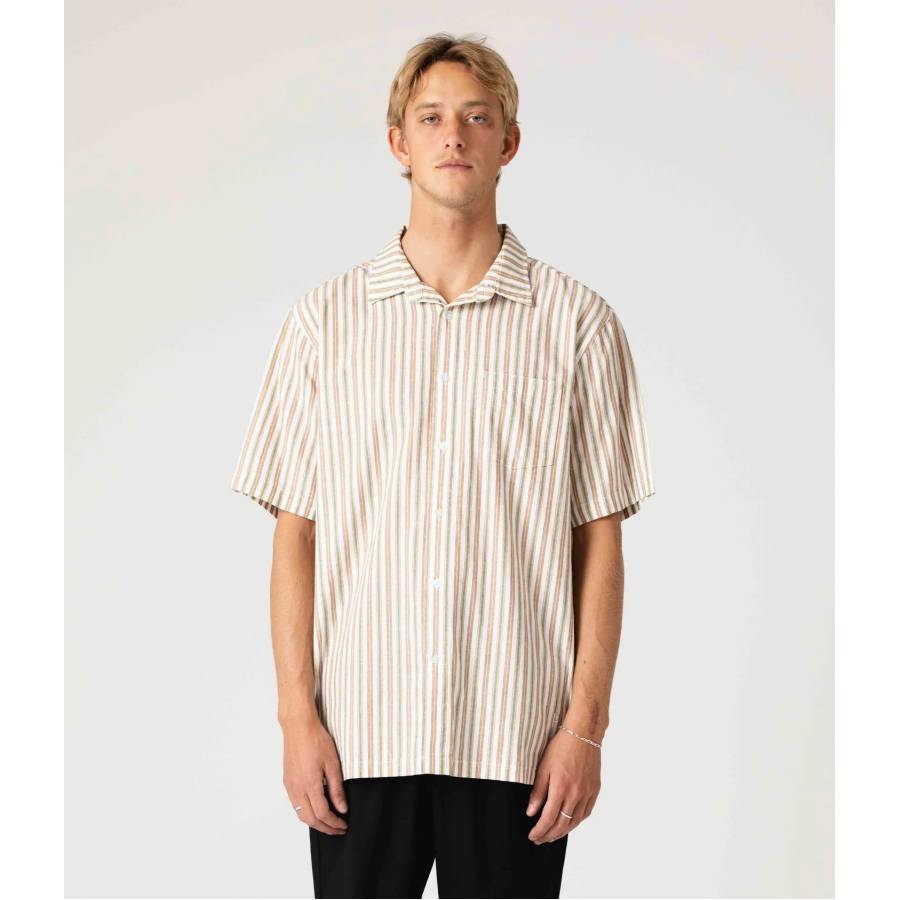 Former Reynolds Striped SS Shirt - Ochre