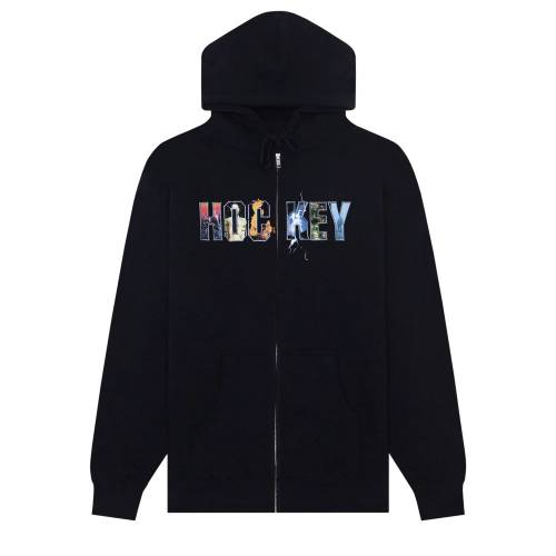 Hockey Dave's Arena Zip Up Hoodie - Black