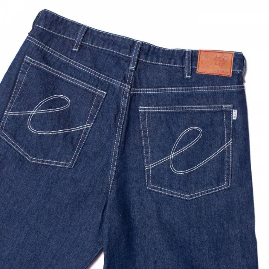 Hoddle Denim Ranger Jeans - Indigo White Stitch