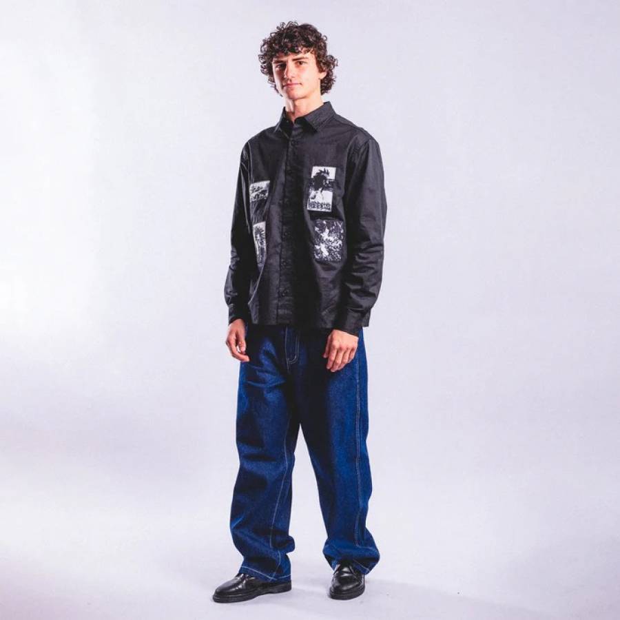 Hoddle Denim Ranger Jeans - Indigo White Stitch