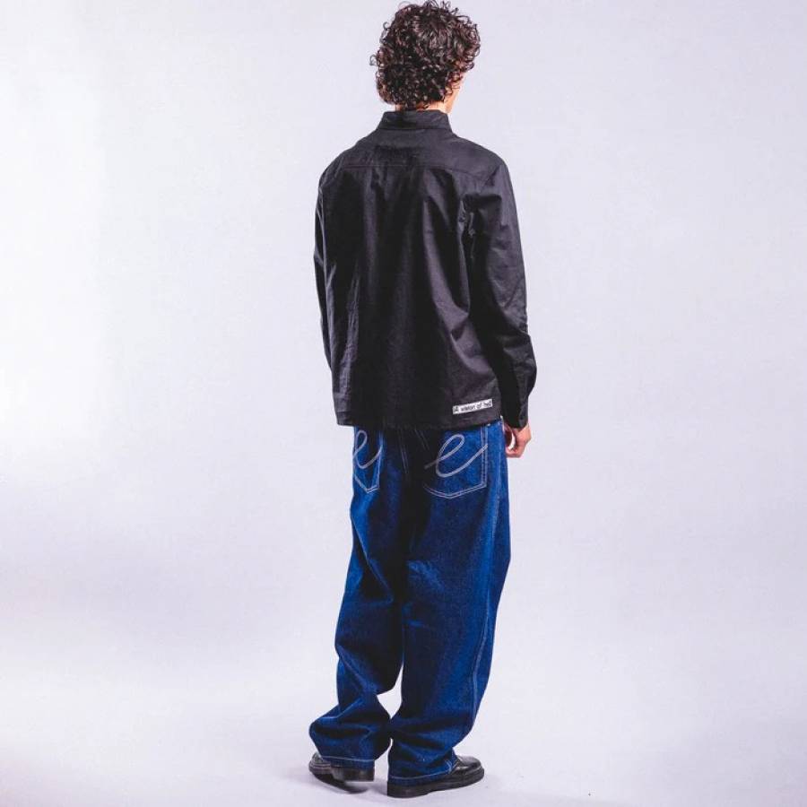 Hoddle Denim Ranger Jeans - Indigo White Stitch