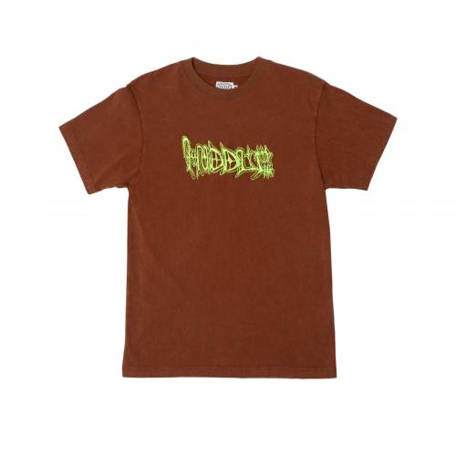 Hoddle Vision Logo T-Shirt - Brown / Green