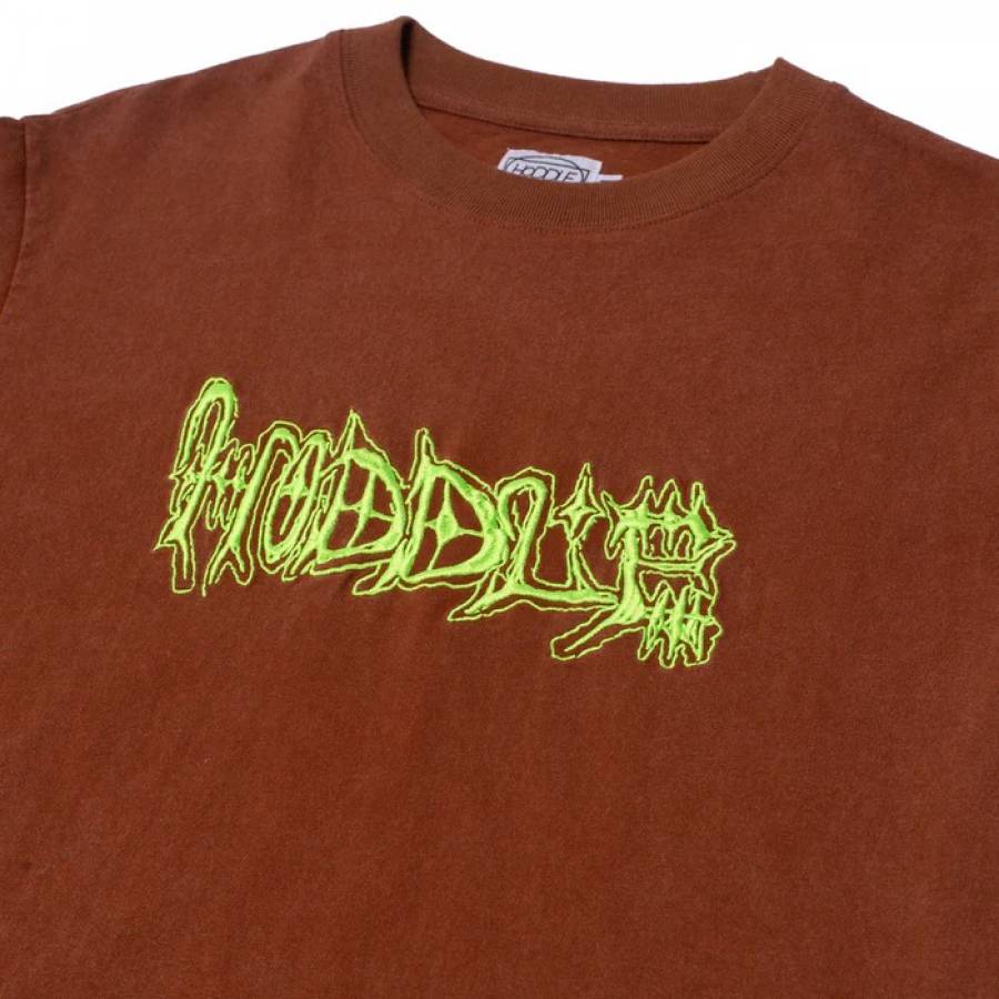 Hoddle Vision Logo T-Shirt - Brown / Green