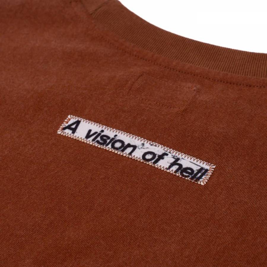 Hoddle Vision Logo T-Shirt - Brown / Green