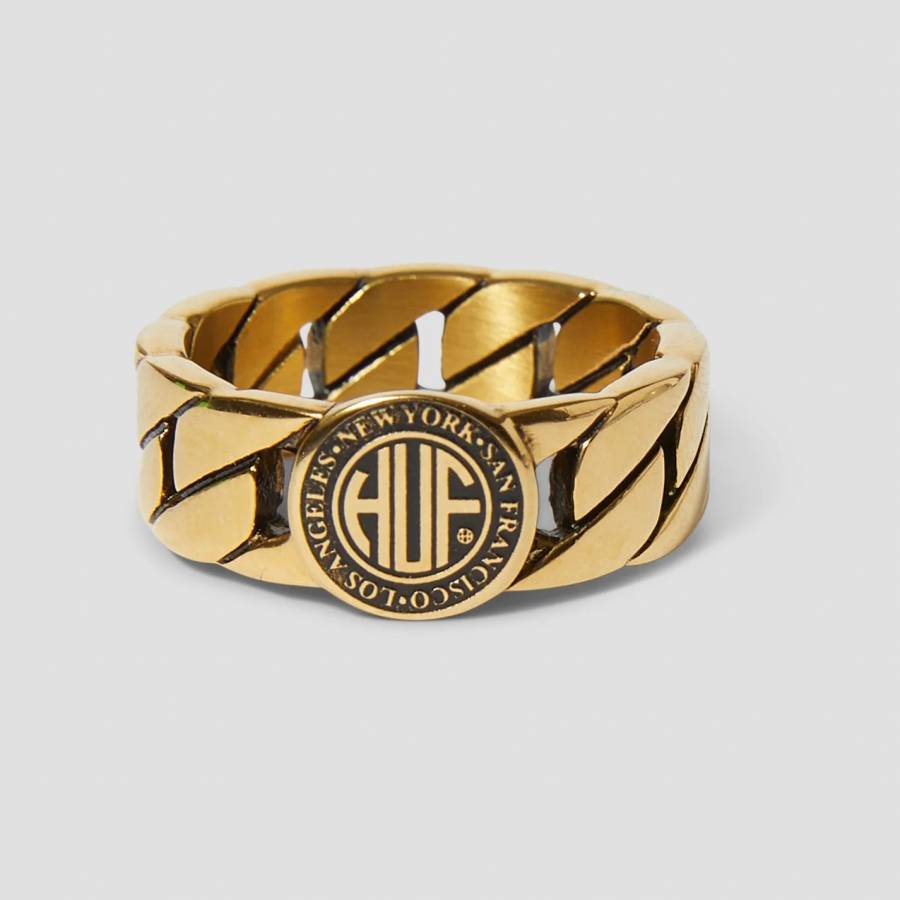 Huf Regional Cuban Link Ring - Gold