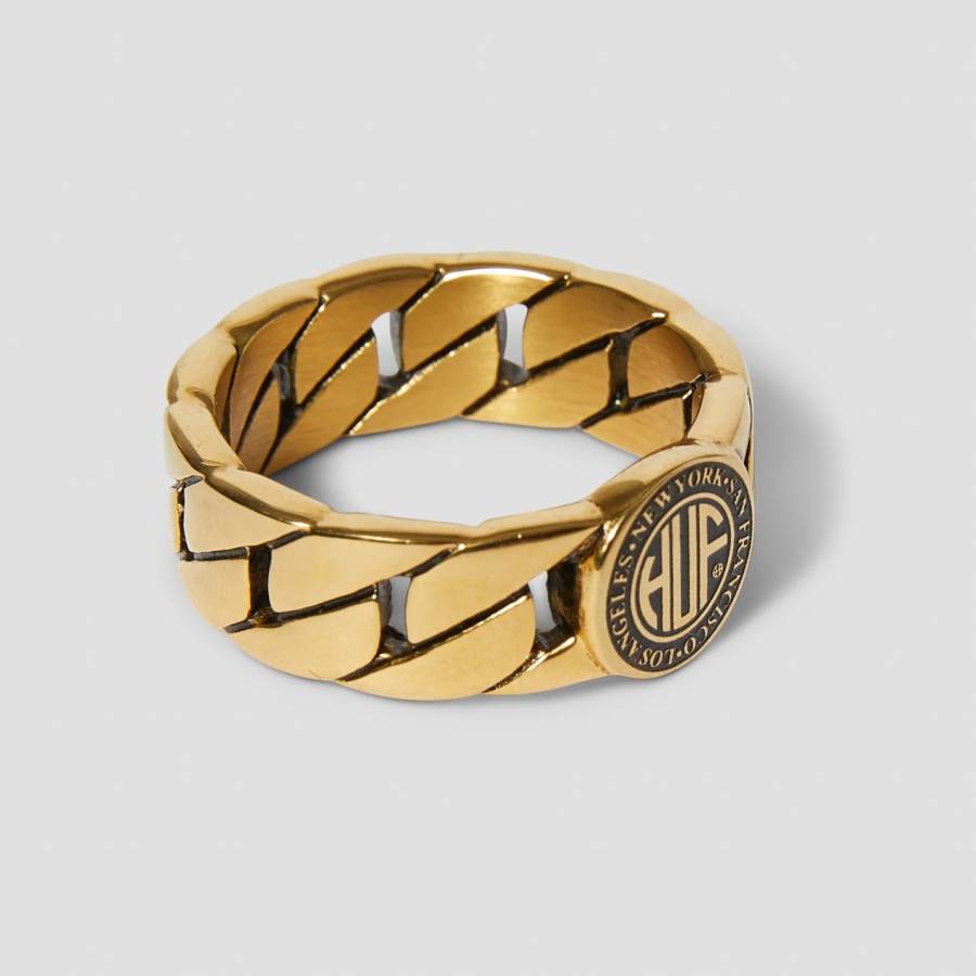 Huf Regional Cuban Link Ring - Gold