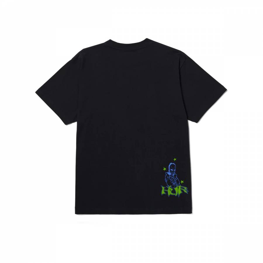 Huf Zine Washed T-Shirt - Washed Black