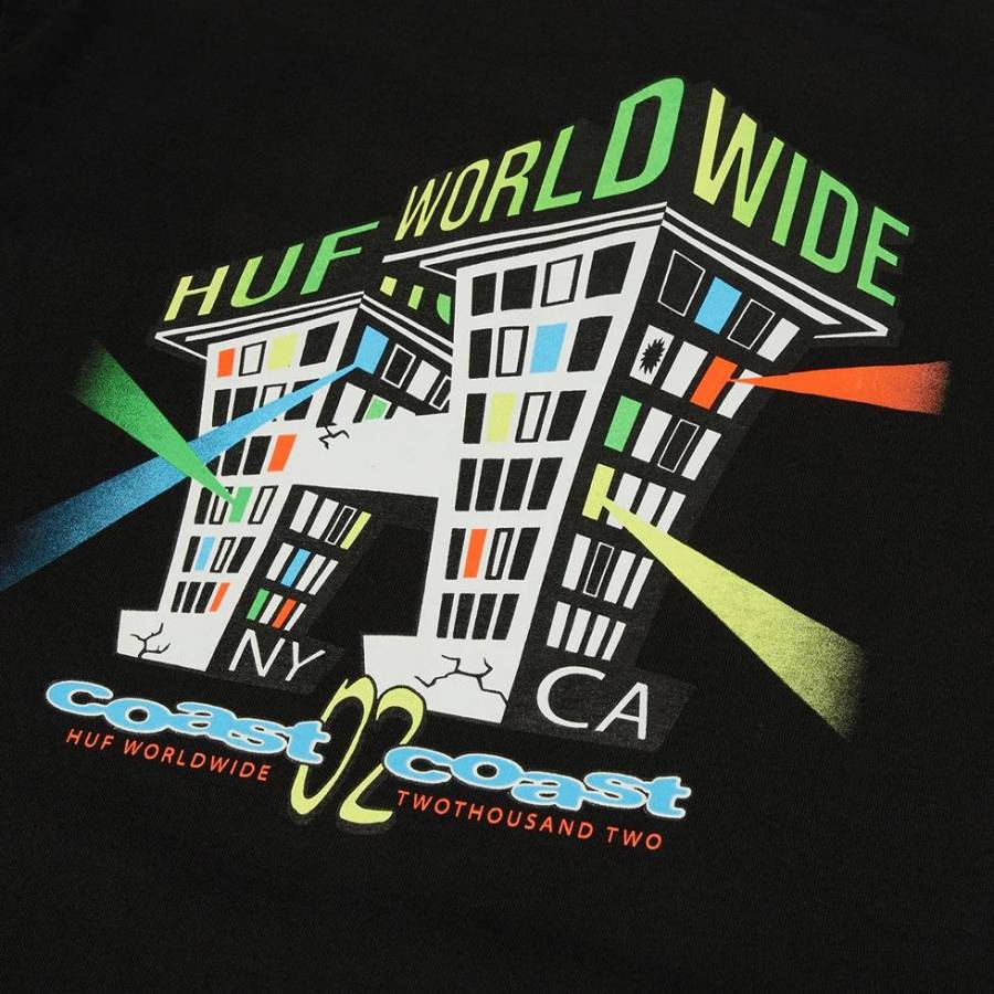 Huf Club House T-Shirt - Black