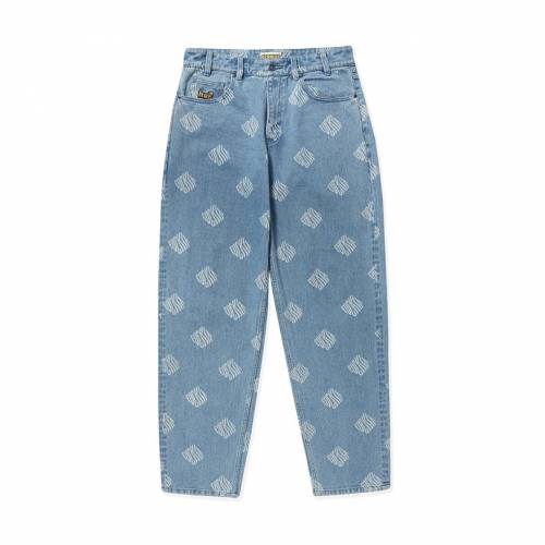 Huf Cromer Print Pant - Blue Denim Wash