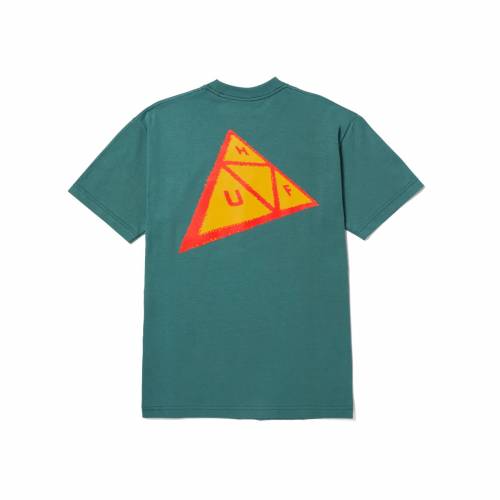 Huf Skewed Triple Triangle T-Shirt - Sage