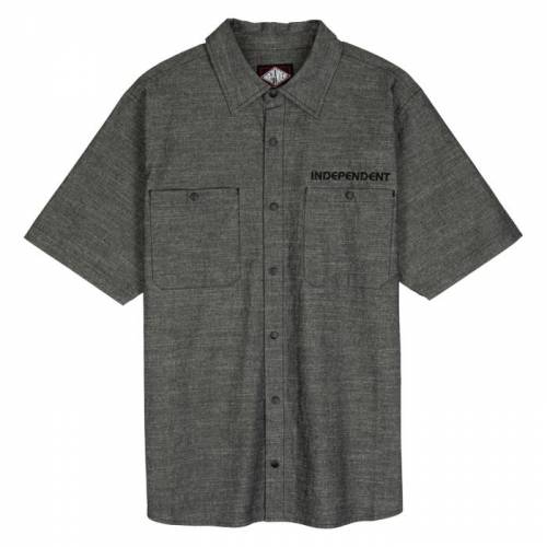 Independent Groundwork S/S Shirt - Black Chambray