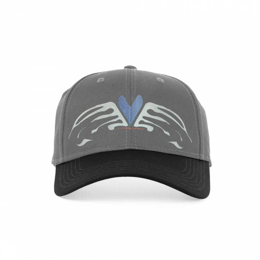 Limosine Heart Wings Hat - Grey / Black