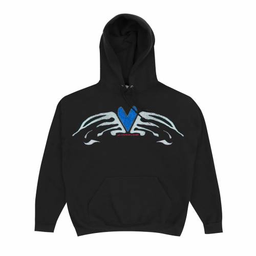 Limosine Heart Wings Hoodie - Black