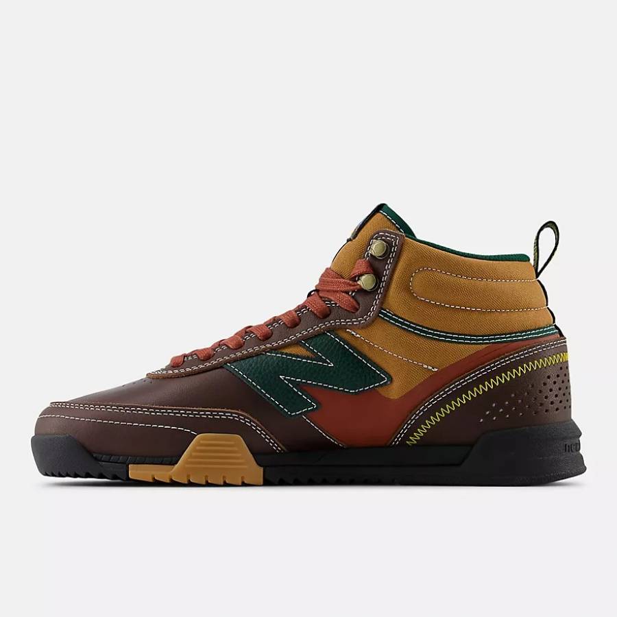 New Balance Numeric 440 V2 Trail High - Brown / Forest Green