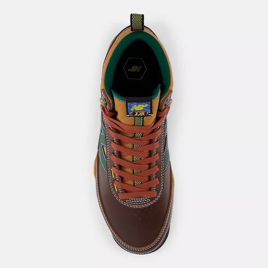 New Balance Numeric 440 V2 Trail High - Brown / Forest Green