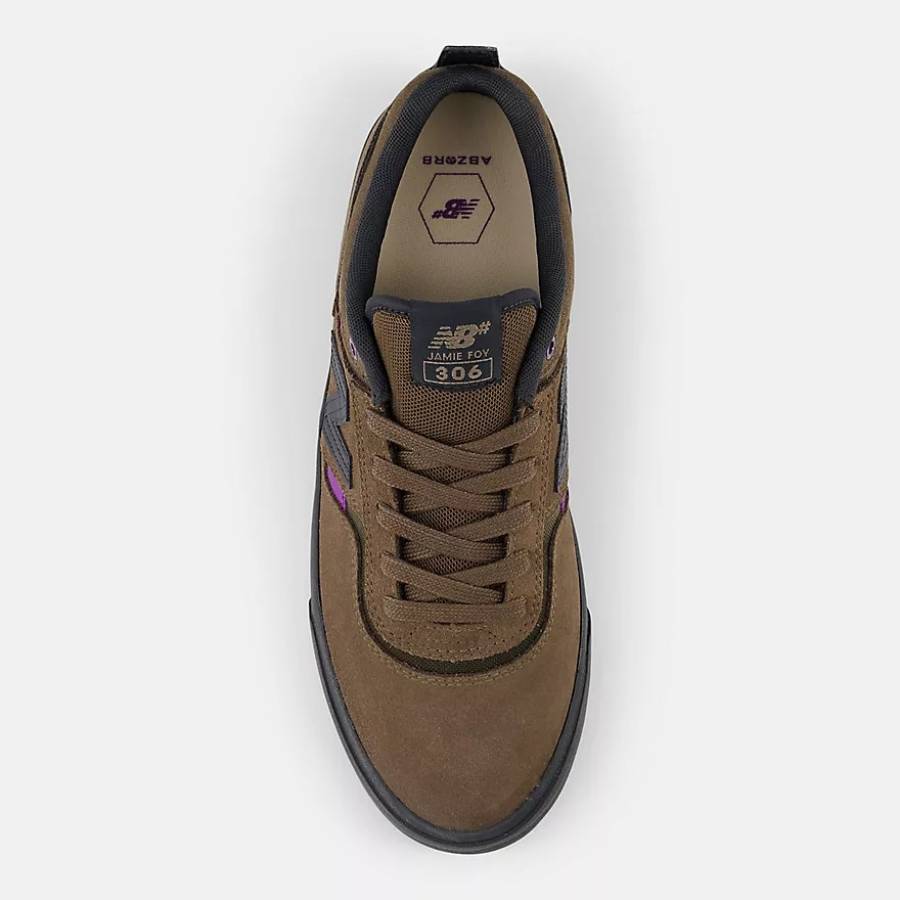 New Balance Numeric 306 Jamie Foy Shoes - Brown / Purple
