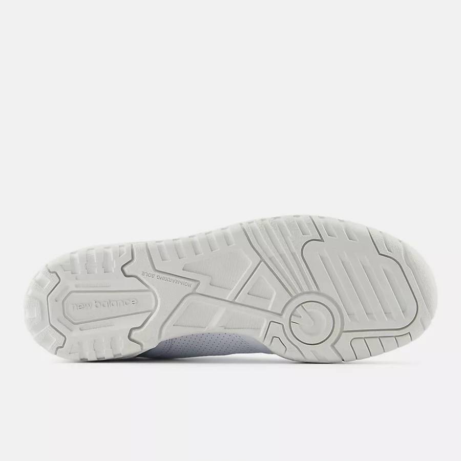 New Balance 550 Shoes - White / Salt Marsh / Limelight