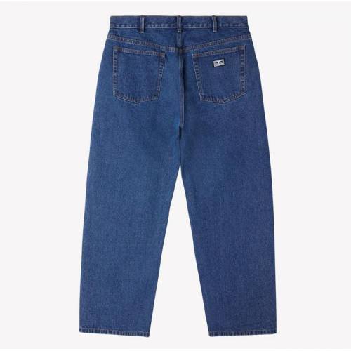 Obey Bigwig Baggy Denim - Stone Wash Indigo