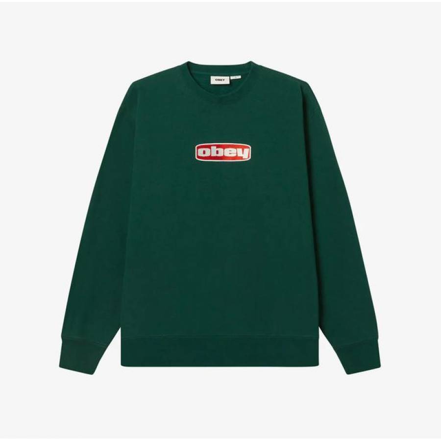 Obey Dago Crewneck - Rain Forest