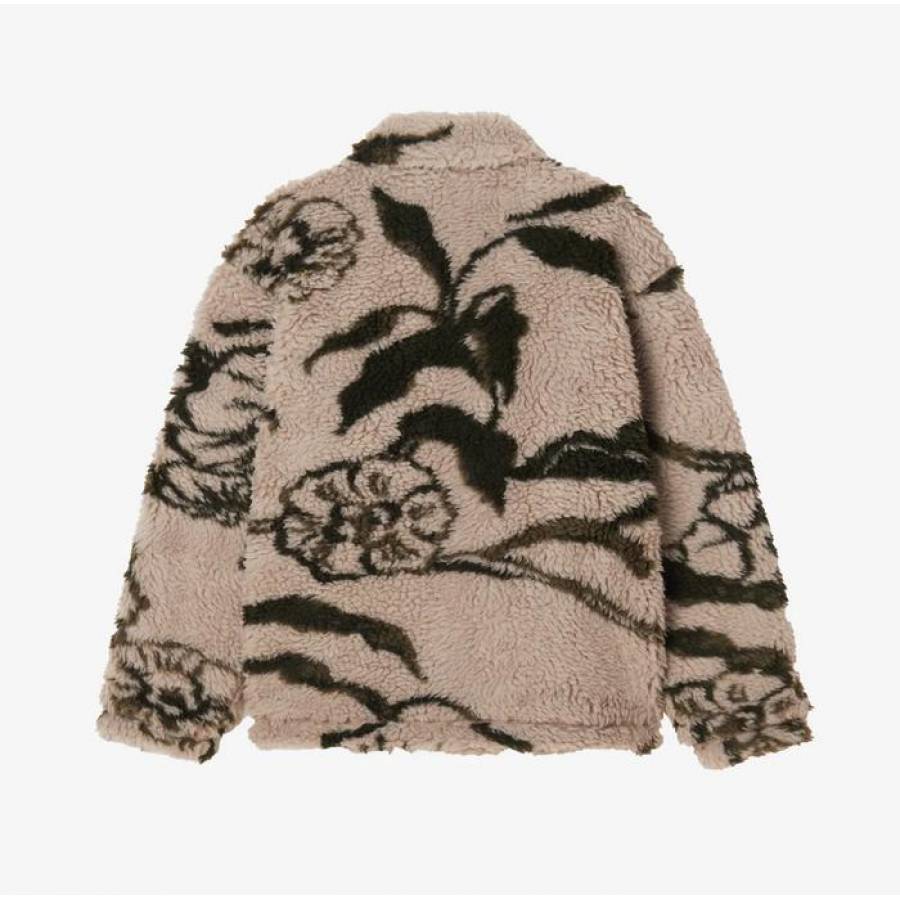 Obey Mushroom Sherpa Jacket - Silver Grey